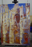 Tableau Monet "Cathédrale de Rouen" - Reproduction  Huile sur Toile
