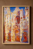 Tableau Monet "Cathédrale de Rouen" - Reproduction  Huile sur Toile