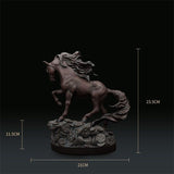 statue marron cheval