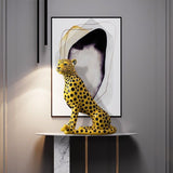 Statue Panthère Jaune