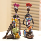 statue femme colorée