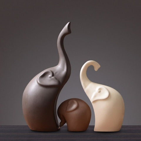 Trio de statue éléphant